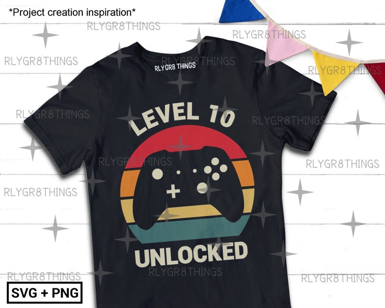 Download Tenth Birthday Svg 10 Years Old Double Digits Level 10 Unlocked Video Game Birthday Diy Gaming Gifts Cut File 10th Birthday Shirt Png Art Collectibles Drawing Illustration Kromasol Com