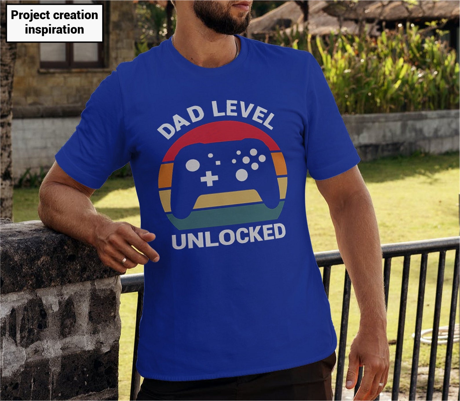 Download Funny New Dad Shirt SVG Dad Level Unlocked Shirt PNG DIY | Etsy