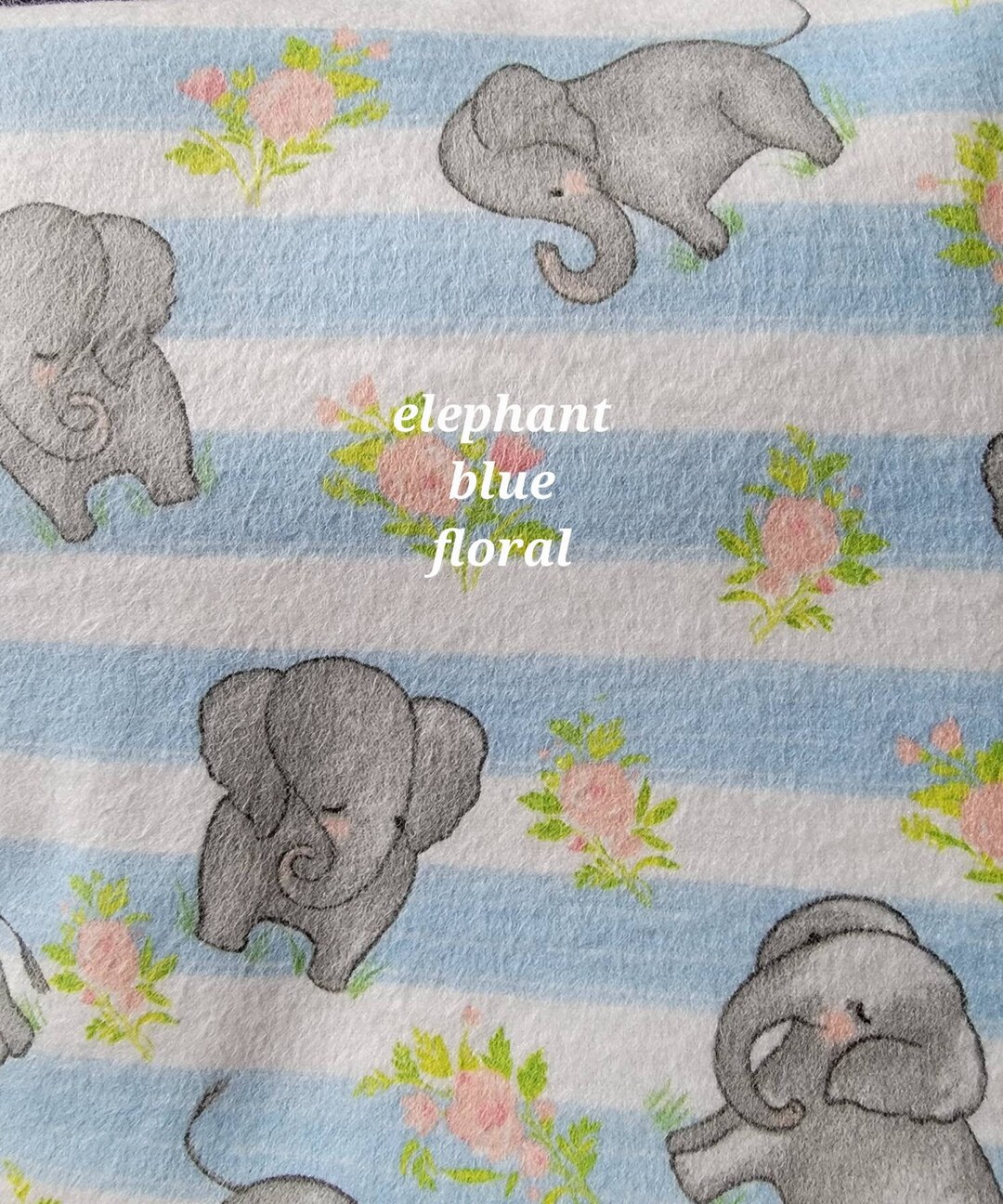 Large Receiving and Swaddling Blanket Elephant Etsy