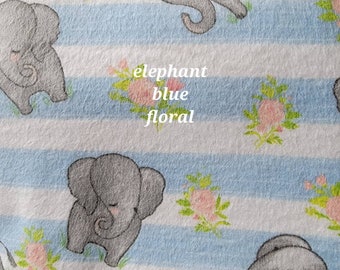 Large receiving and swaddling blanket- Elephant