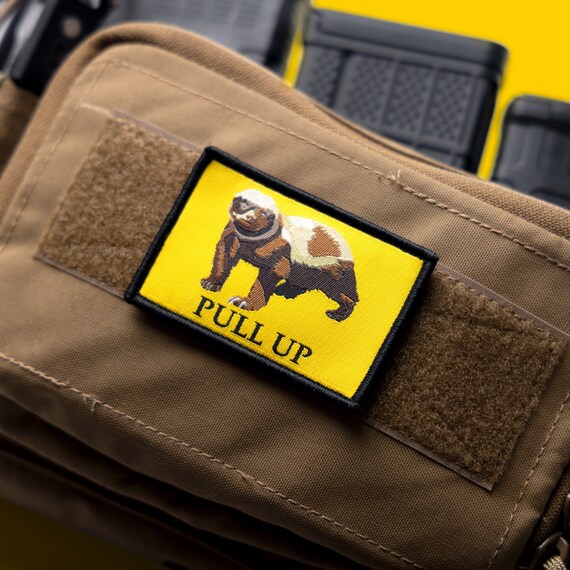 Pull up Honey Badger Morale Patch Etsy