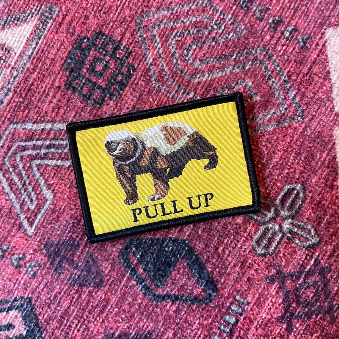 Pull up Honey Badger Morale Patch Etsy Sweden