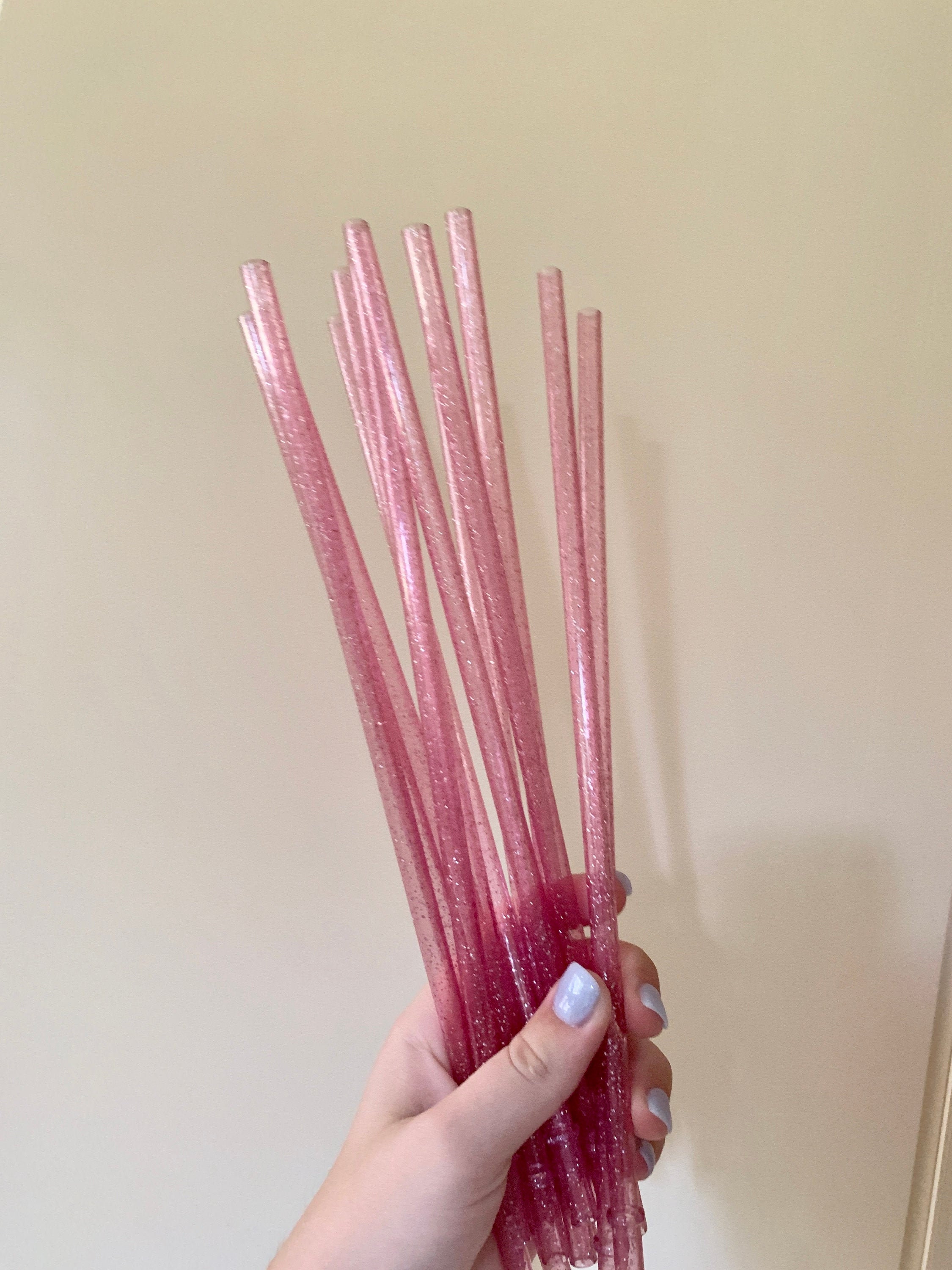 glitter sipper with straw