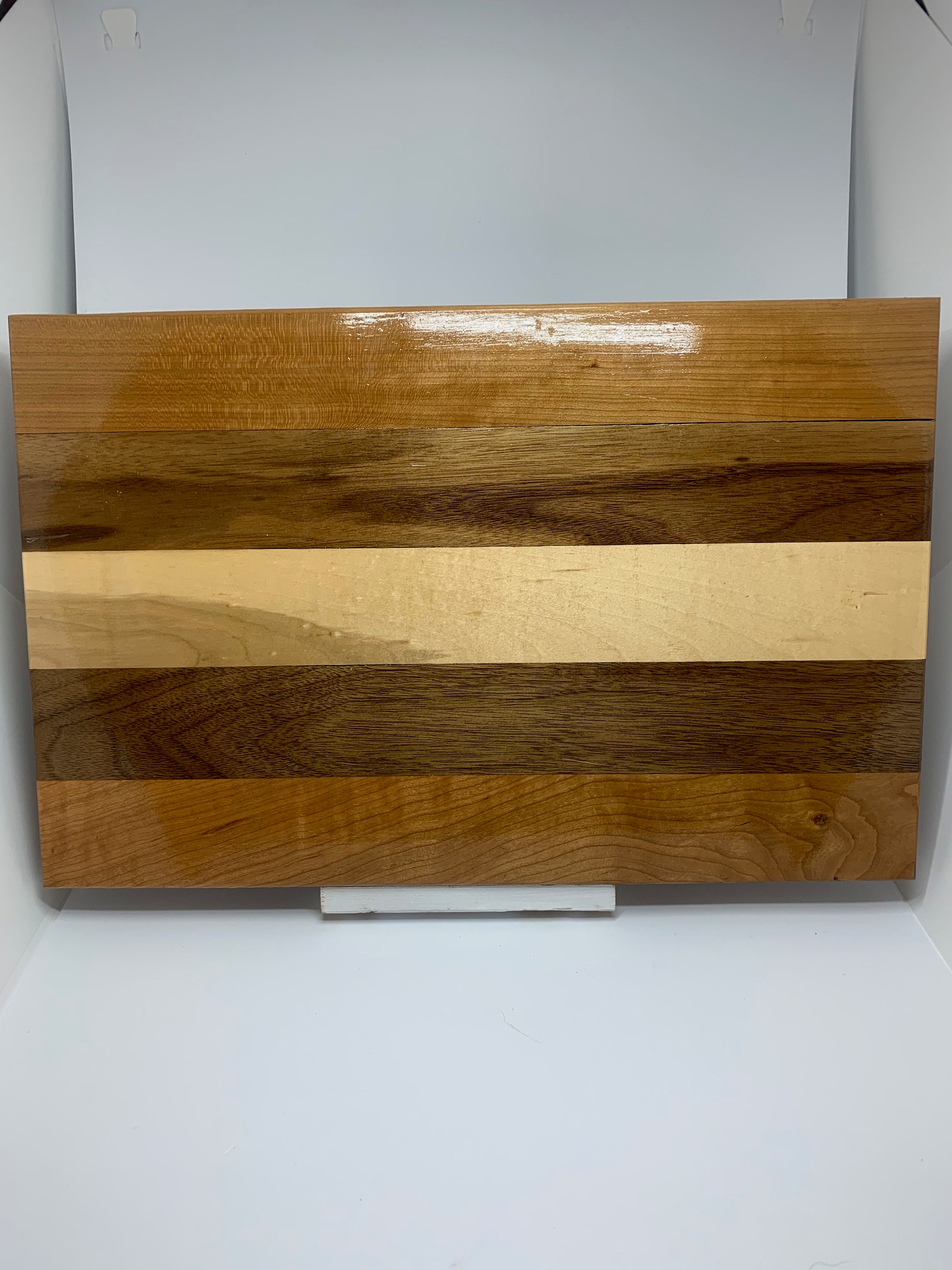 Tabla de corte laminada de madera exótica lacada grande Etsy