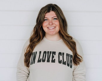In Love Club Bridal Collection | Bride Gift | Wife Crew Sweatshirt | Bachelorette Party Gift | Bridal Clothing