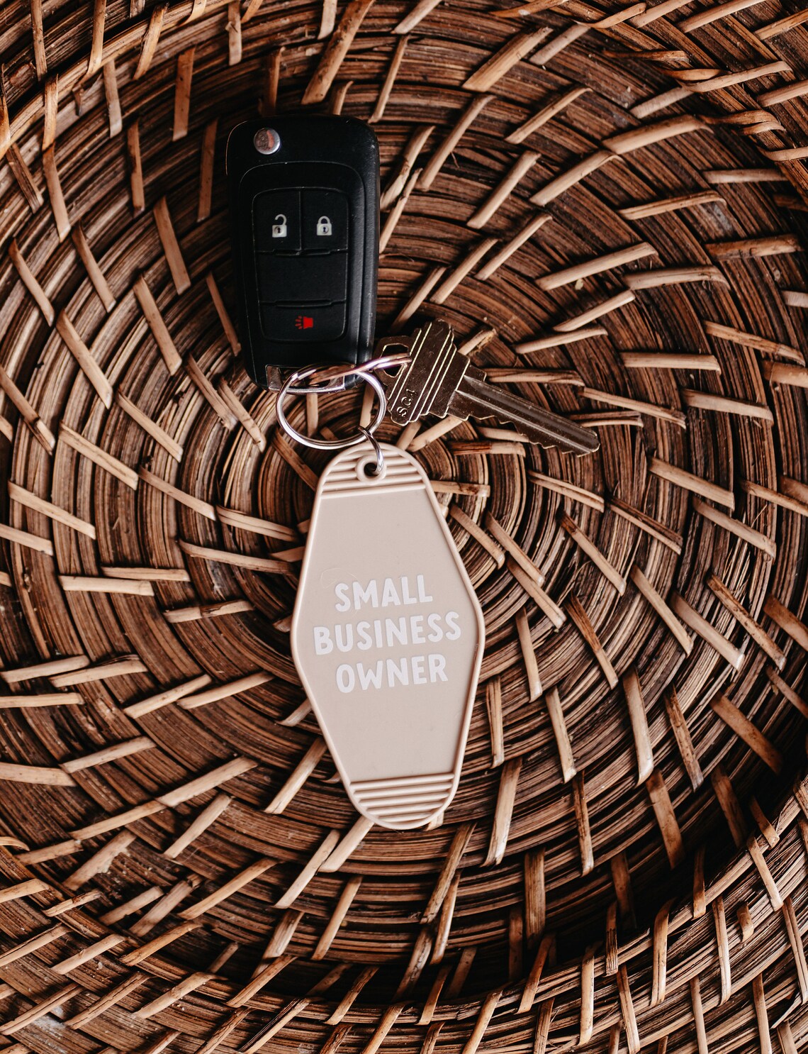 Small Business Owner Keychain Entrepreneur Motel Keychain Business