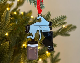 Spray Tan Gun Ornament | Holiday Christmas Gift | Airbrush Tan Ornament