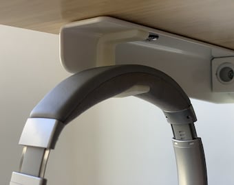 TWO PACK - Under-Desk Headphone Hook