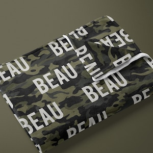 Personalized camo sales baby blankets