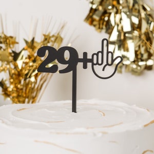 Custom Birthday Cake Topper, Custom Name Cake Topper, Happy Birthday Cake Topper, Custom Age Cake Topper, 29+1 Party Decor, 30th bday