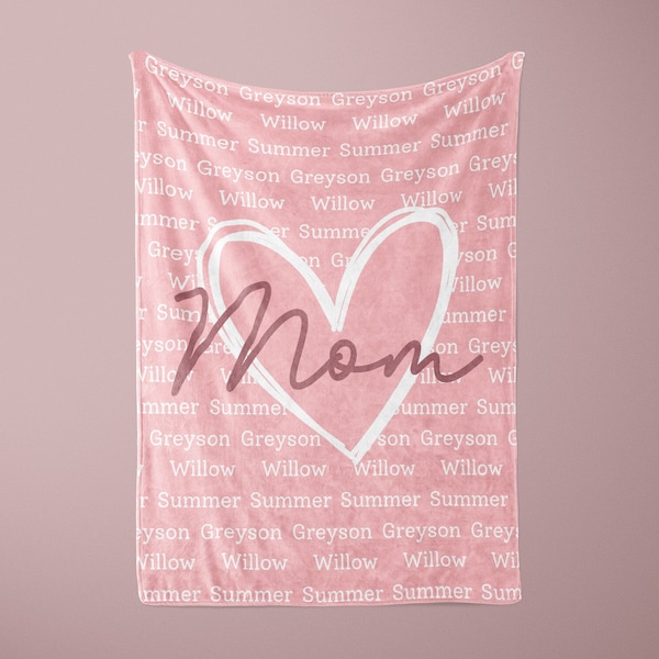 Personalized Blanket for Mom, Mother's Day blanket, Gift for Mother's Day, Gift for Mom, Personalized Mom Blanket