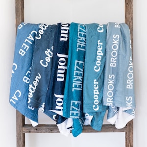 Custom Child Name Blanket, Personalized Child's Soft Fleece Throw, Perfect Gift for Birthday and Holidays, Easter Gift for Kids, Baby Easter
