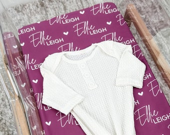 Baby Name Swaddle, Newborn Name Swaddle, Personalized Baby Name Swaddle, Hospital Blanket, Shower Gift, Baby Gift, Baby Heart Name Blanket