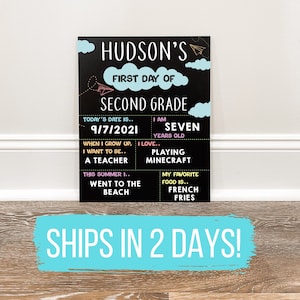 First Day of School Erasable Sign, Back to School Sign, Reusable School Sign, Last Day Of School, 1st Day of School Photo Prop