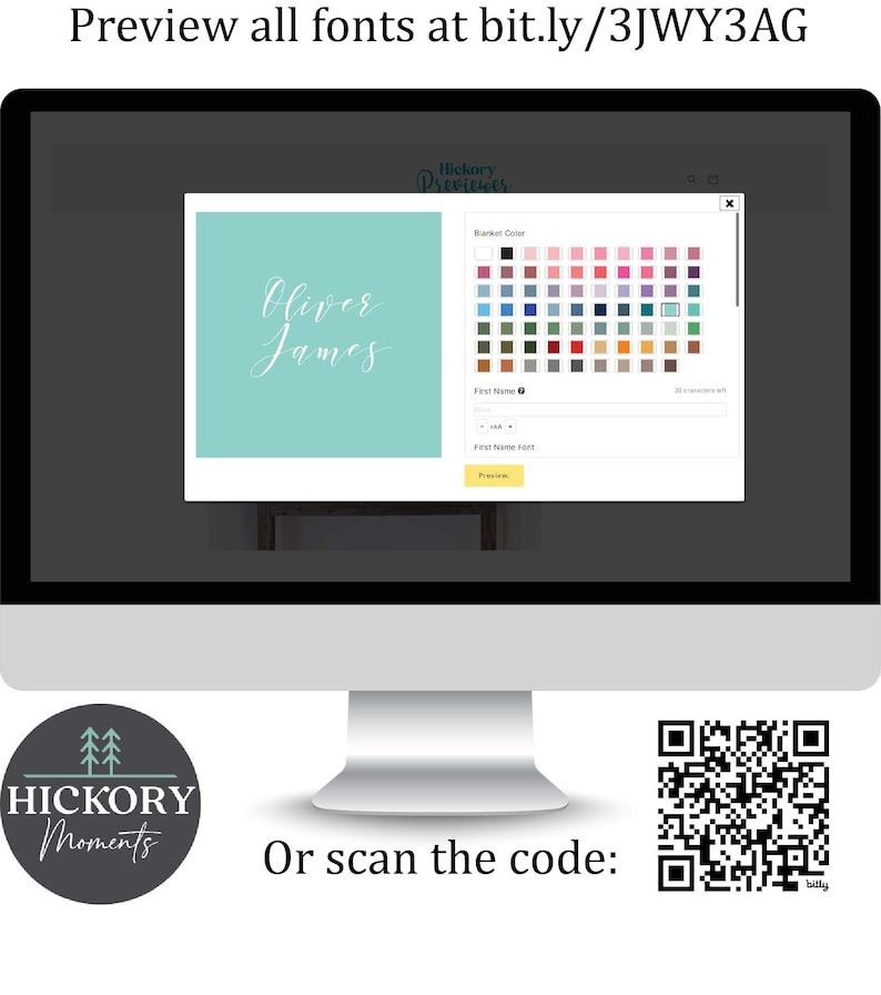 a computer screen with a qr code on it
