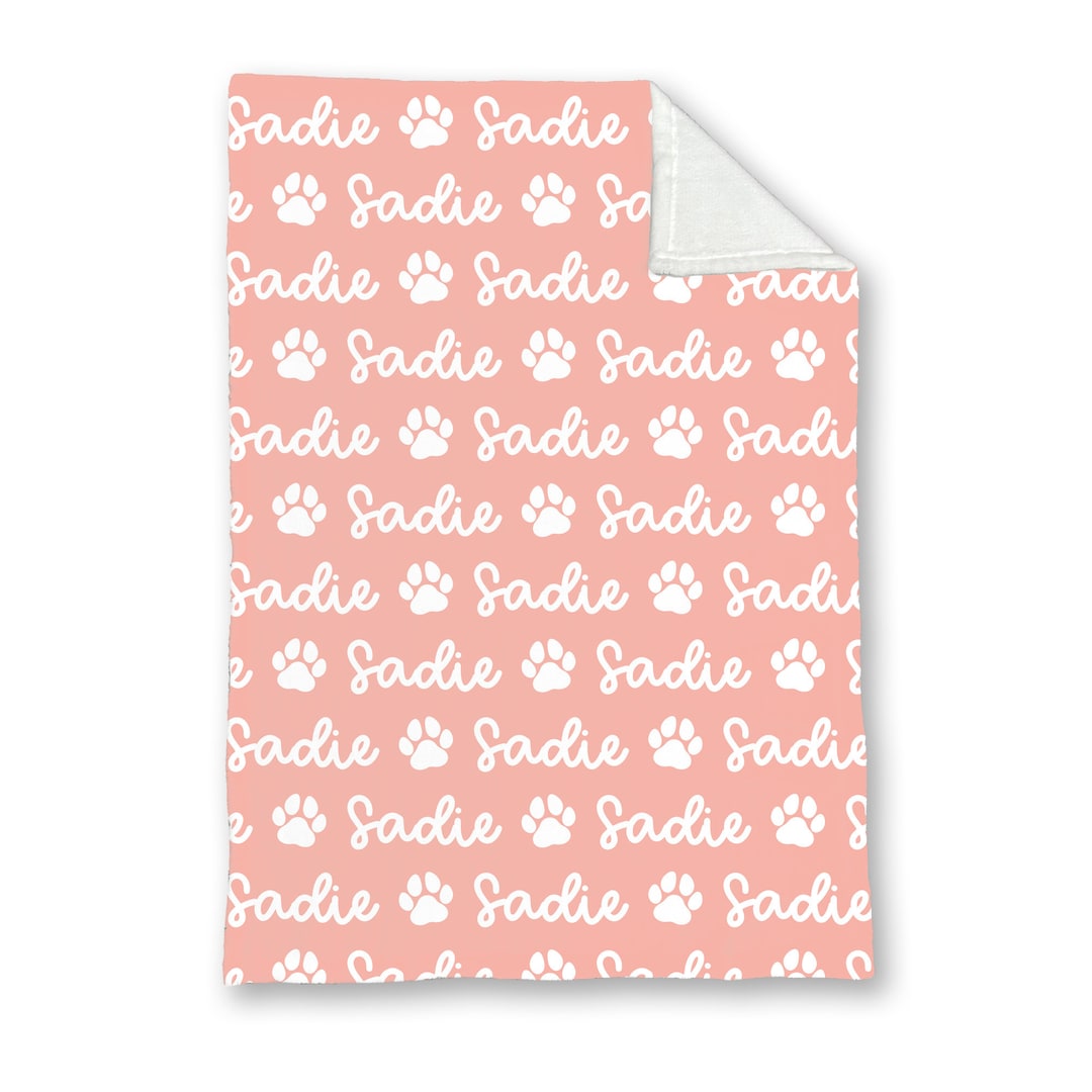 Personalized Blanket for Dog, Dog Blanket, Plush Dog Blanket, Dog Name