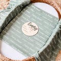 Newborn Name Blanket, baby name swaddle, first and middle name blanket, baby name swaddle, newborn swaddle and blanket, Swaddle with Name