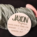 Baby Name Swaddle, Swaddle and 3D Birth Stat, Baby Name Announcement, Hospital Newborn Announcement, Baby Birth Stat, Blanket with Baby Name