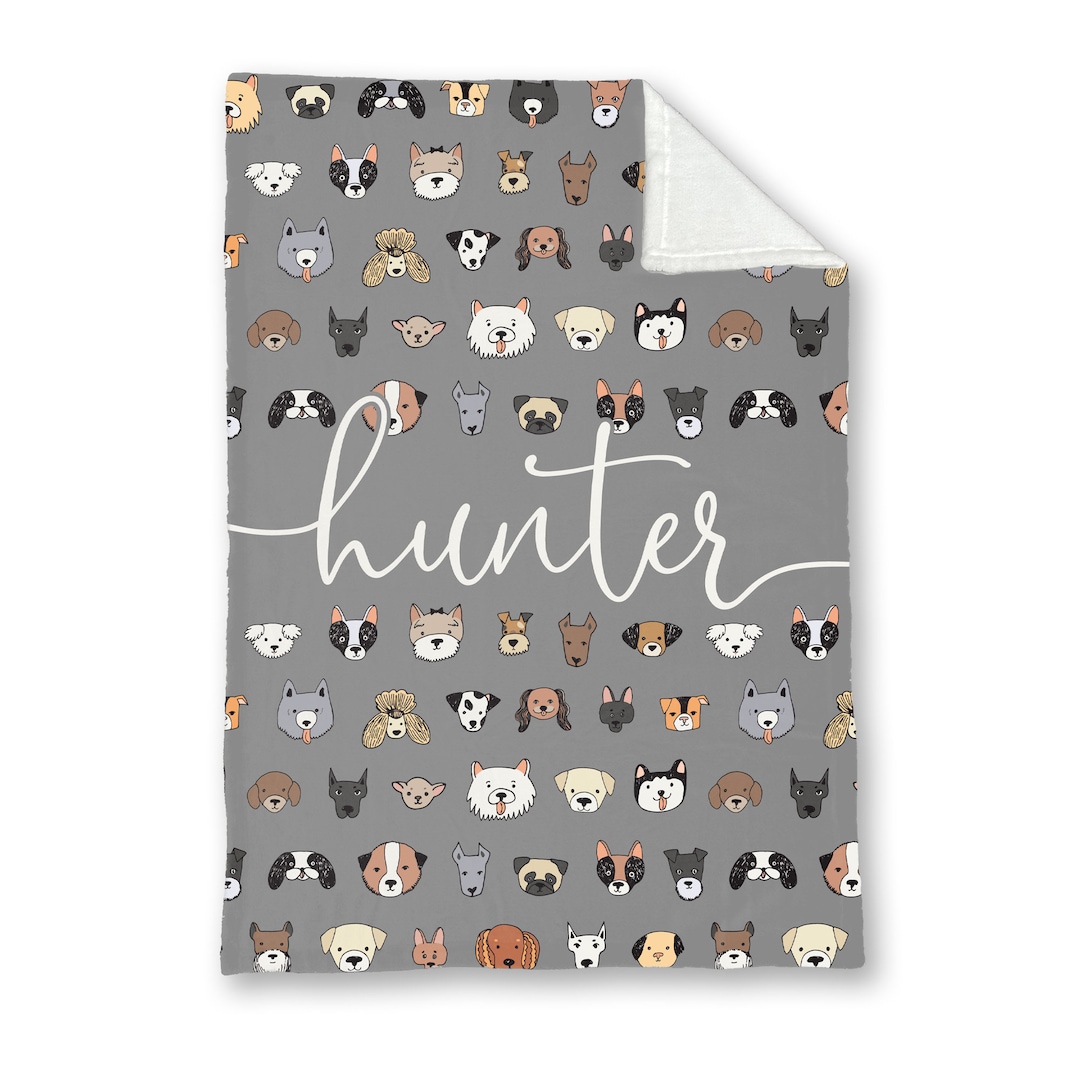 Personalized Blanket for Dog, Dog Blanket, Plush Dog Blanket, Dog Name