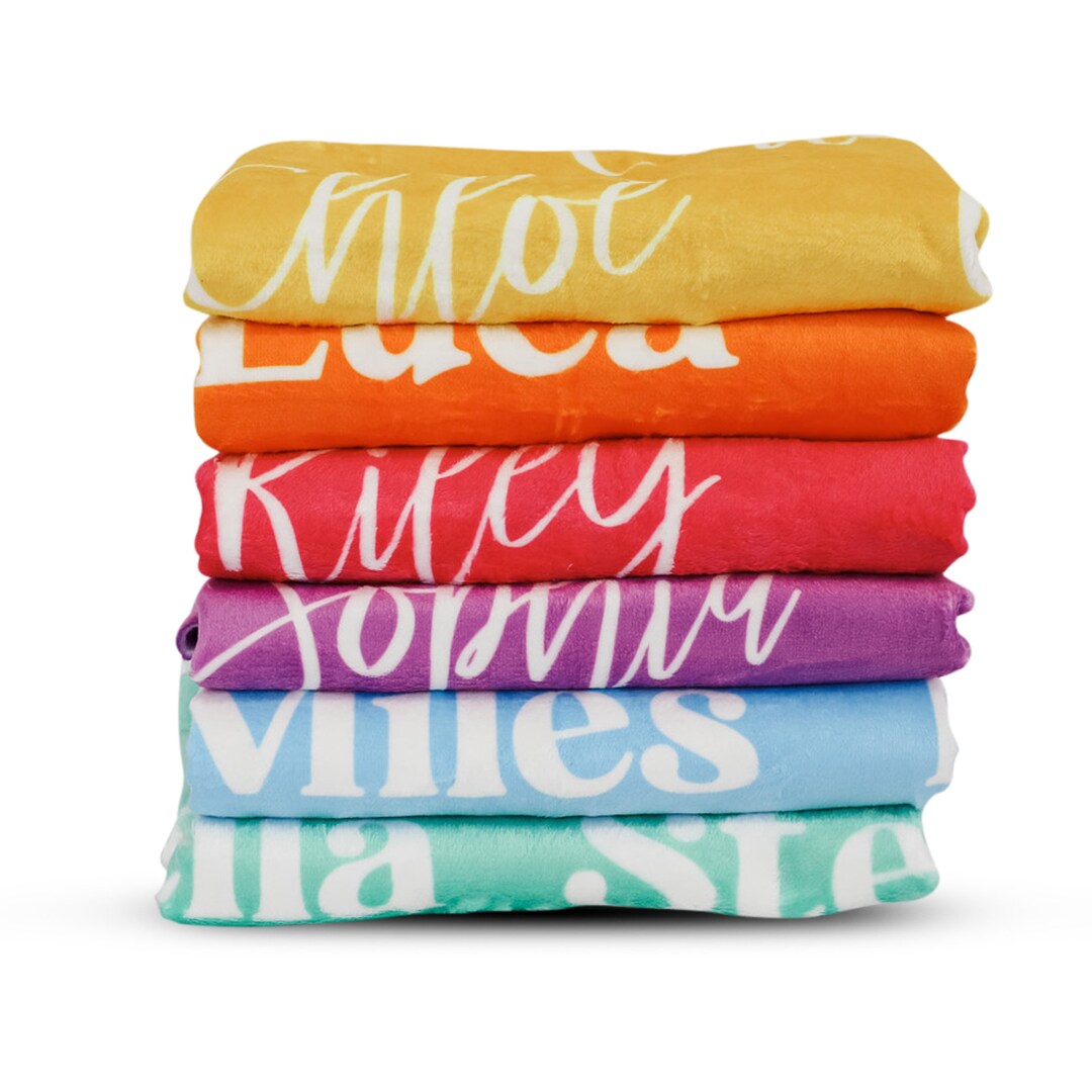 Kids Name Blanket, Personalized Name Blanket, Baby Name Blanket, Kids