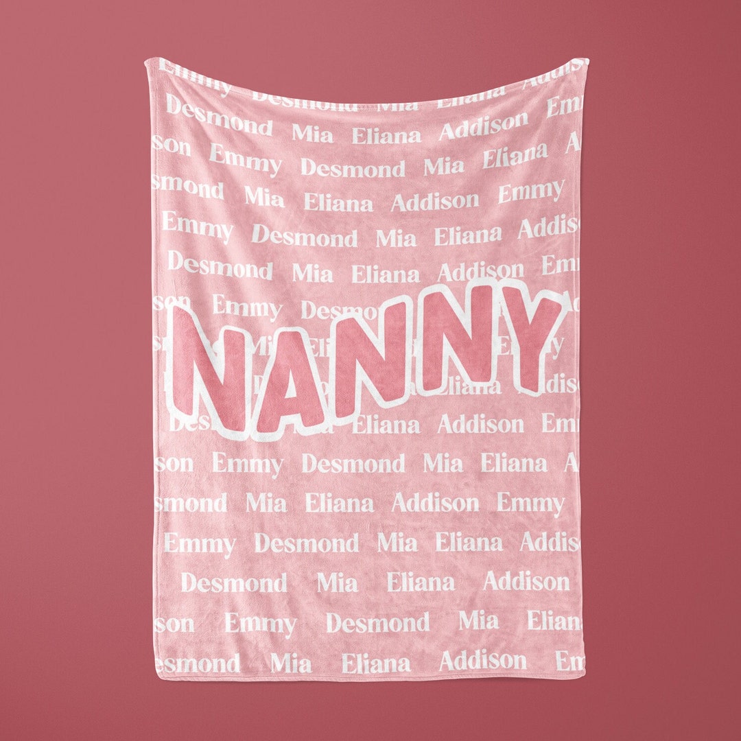 Personalized Blanket for Grandma, Mother's Day Blanket, Gift for Mother ...