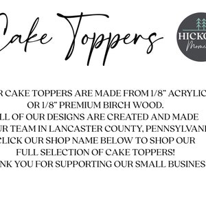 Custom Initials Monogram Cake Topper, Personalized Wedding Cake Topper, Gold Wedding Cake Topper, Name Cake Topper, Acrylic Cake Topper image 6