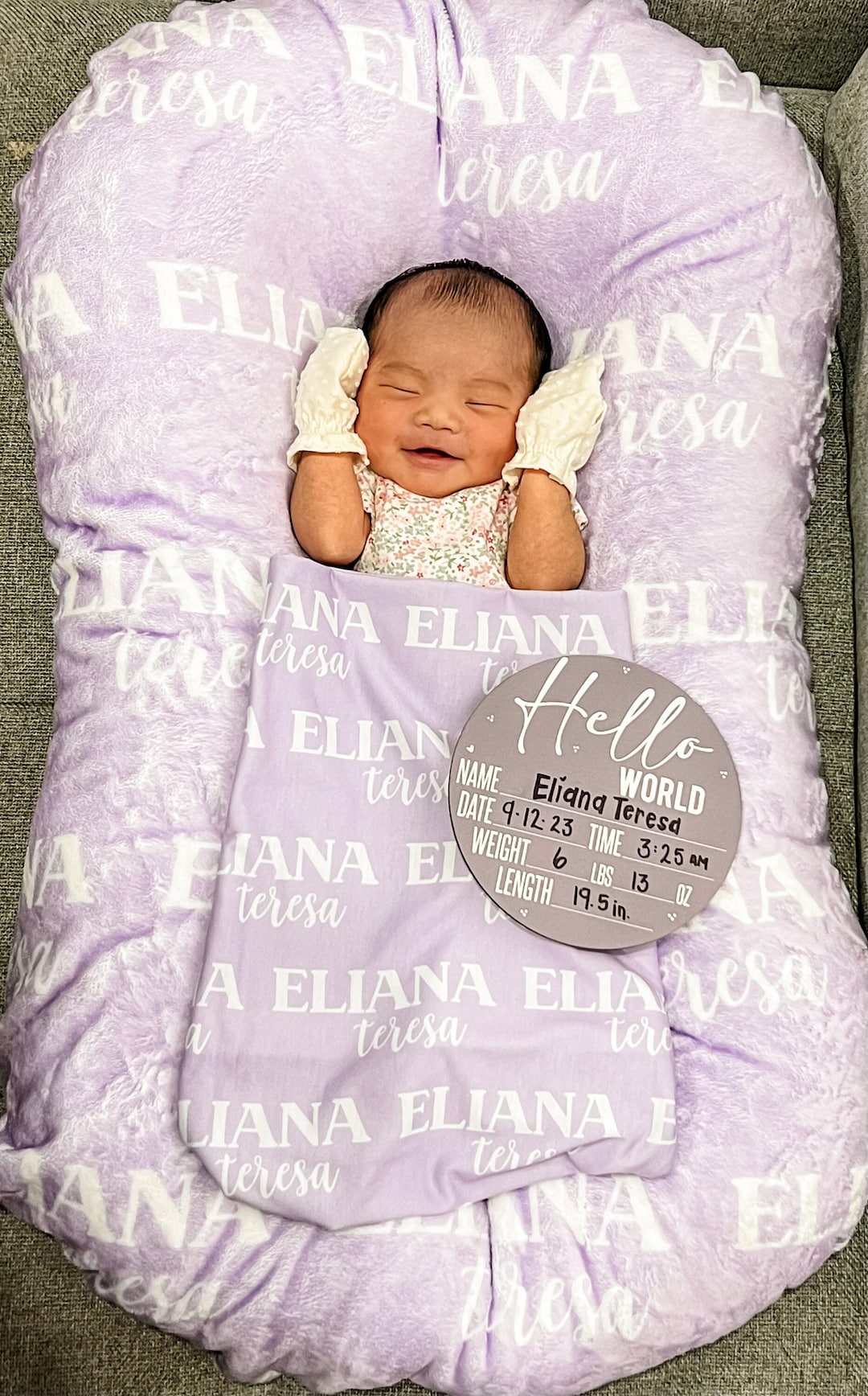 Baby Name Swaddle, Newborn Name Swaddle, Personalized Baby Name Swaddle