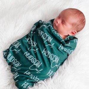 Newborn Name Blanket, baby name swaddle, baby blanket, baby name swaddle, newborn swaddle and blanket, hospital blanket, receiving blanket