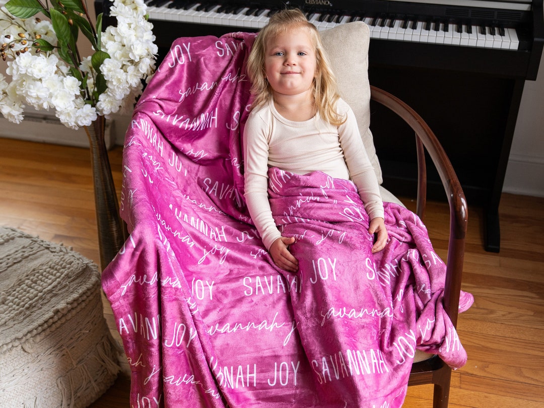 Baby Name Blanket, Newborn Name Swaddle, Personalized Baby Name Swaddle