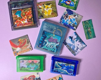 GBA ポケモン エメラルド バージョン 交換用ラベル デカール