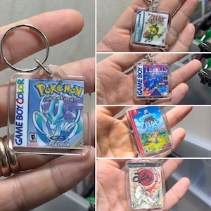 Niestandardowe breloki do gry w koszyku/pudełku - Gameboy, PlayStation, Nintendo Switch i inne