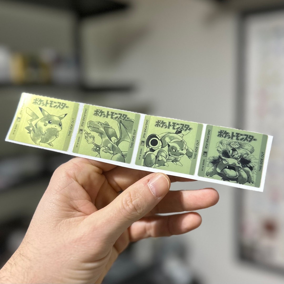 Metallic Laminated Label Replacement For GameBoy – Fits Pokémon Gold (Nintendo)