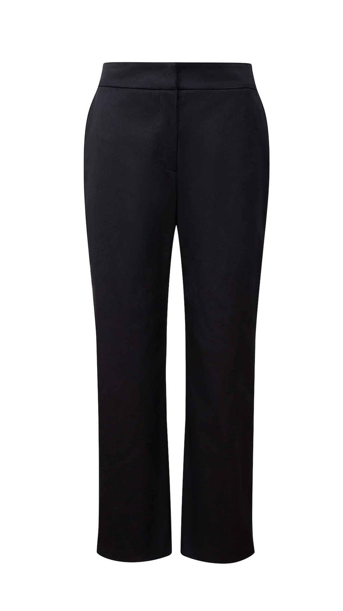 Cotton Stretch Ankle Grazer Trouser Pant in Black Made in - Etsy