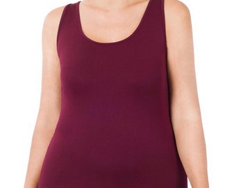 Burgundy Tank Tops | Etsy India