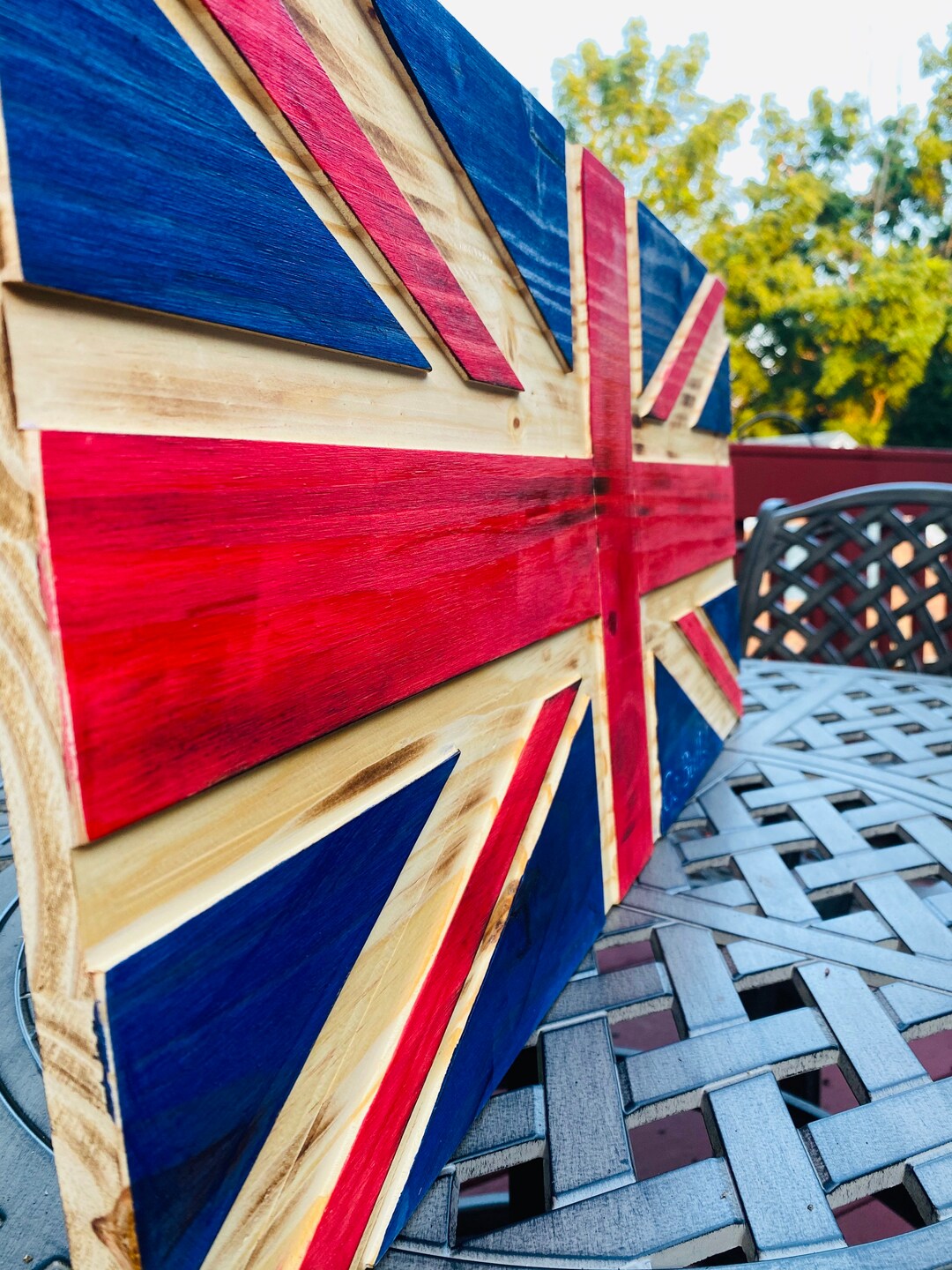 British Rustic Flag, Wood British, English Rustic Flag. 3D Wall Decor