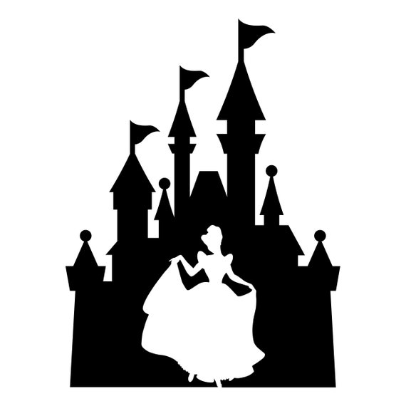 Cinderella and Castle - Etsy