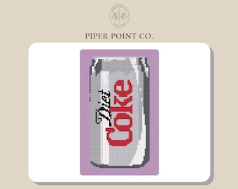 Cola Light-naaldpunt (personaliseer de achtergrondkleur) *digitale download*