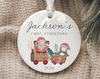Baby&#39;s First Christmas Ornament - Personalized First Christmas Keepsake - Baby&#39;s First Christmas 2024