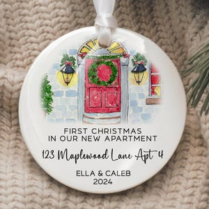 Our First Apartment Ornament, First Apartment Christmas Ornament, Apartment Homeowner Gift, New House Ornament