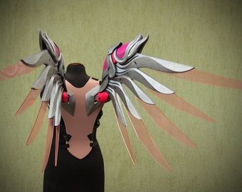 Wings PINK Mercy Overwatch Cosplay Craft