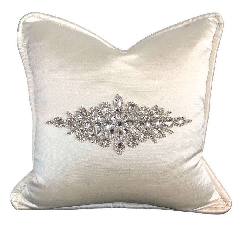 rhinestone throw pillows