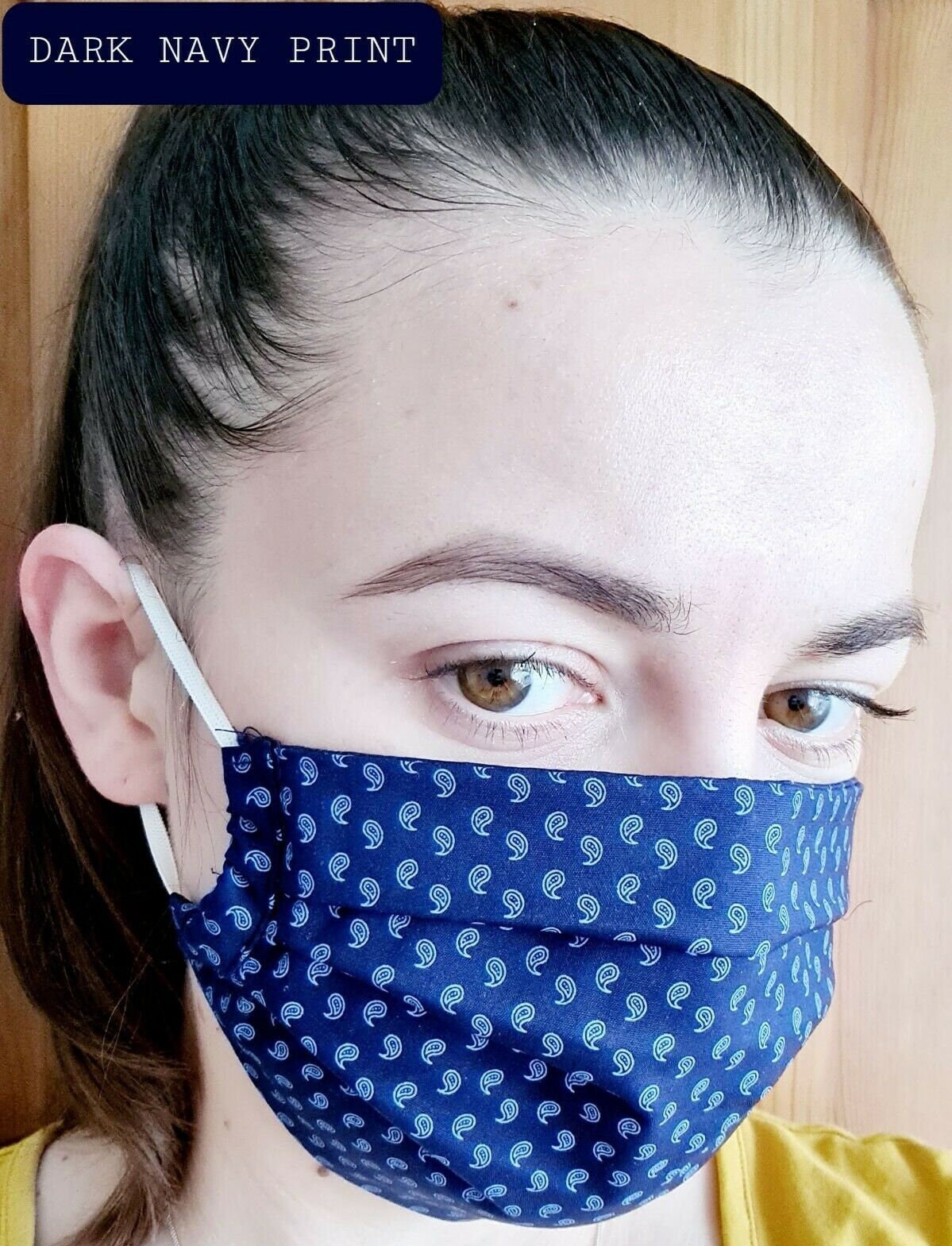 Handmade 3 Ply Cotton Reusable Face Mask Washable Face Masks & Etsy UK