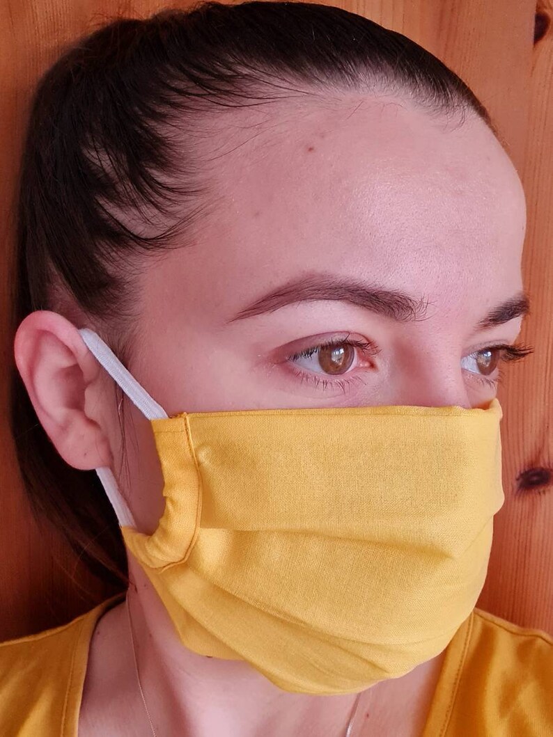 Handmade 3 Ply Cotton Reusable Face Mask Washable Face Masks & Etsy UK