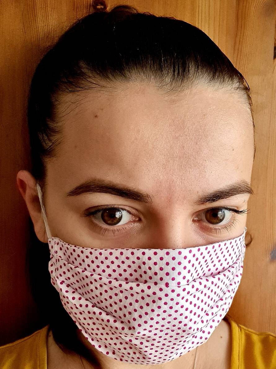 Handmade 3 Ply Cotton Reusable Face Mask Washable Face Masks & Etsy UK