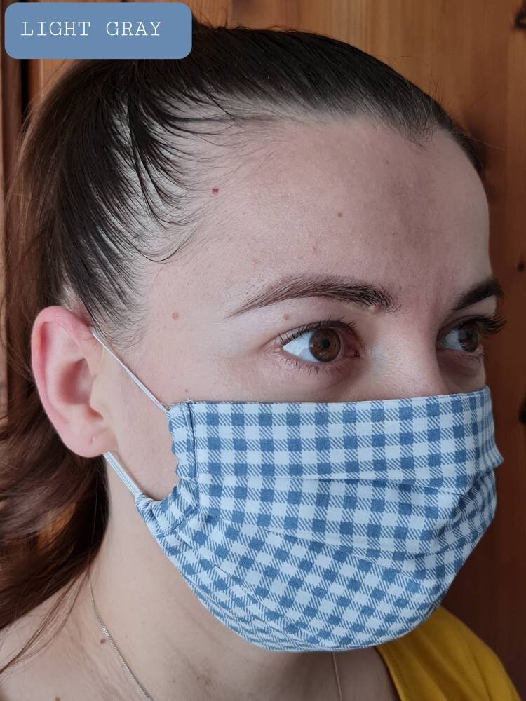 Handmade 3 Ply Cotton Reusable Face Mask Washable Face Masks & Etsy UK