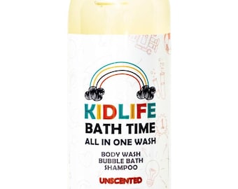 Kids 3-in-1 Unscented Shea & Aloe Bath, Wash, Shampoo