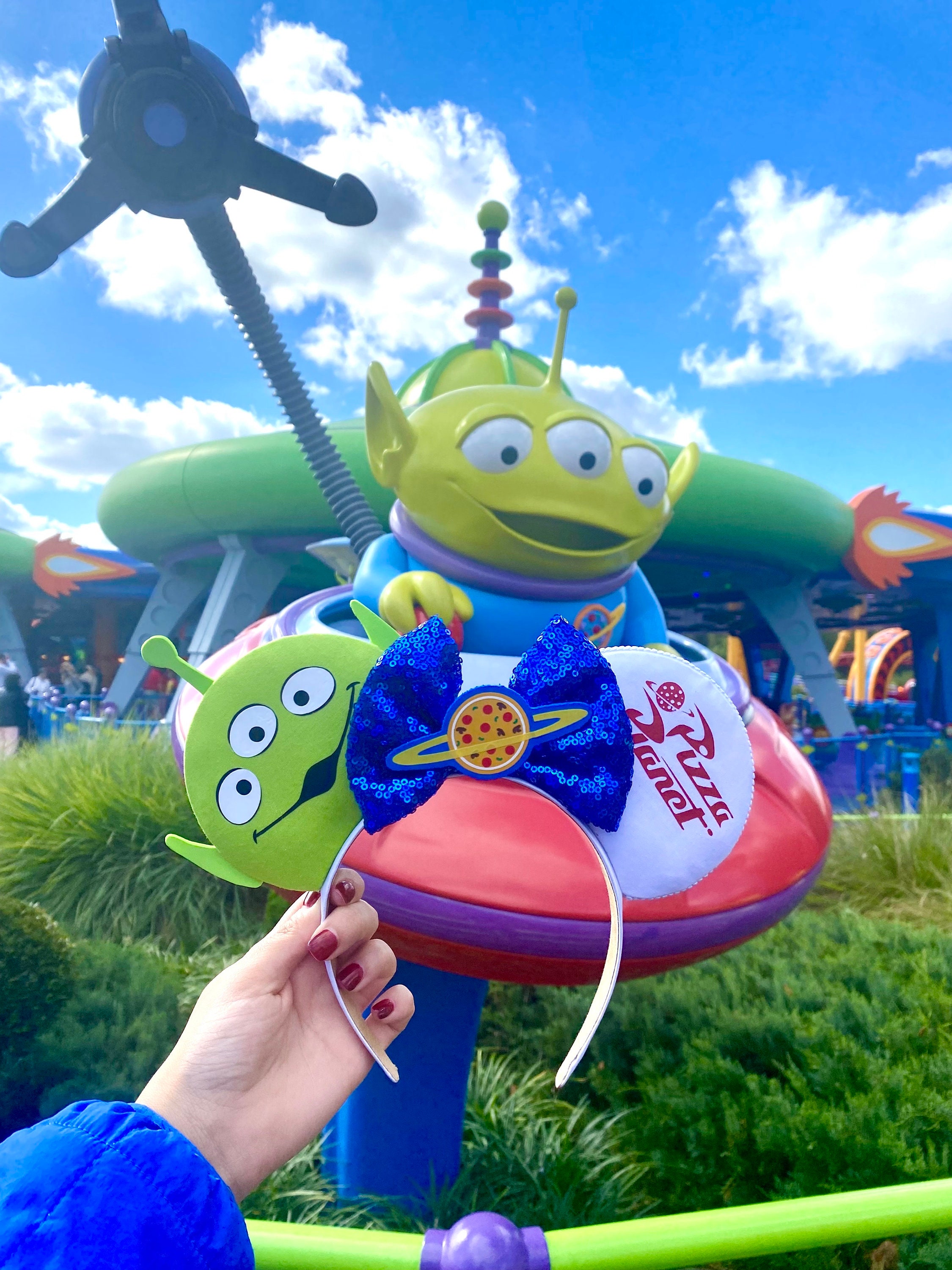 DISNEY RESORT Toy Story Alien Plush Headband cosplay Gift Costume Ears