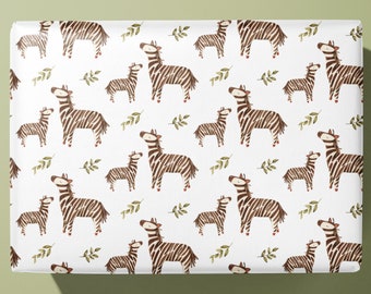 Zebra Wrapping Paper / Gift Wrap - Newborn / Baby Shower