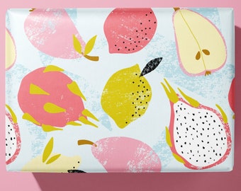 Exotic fruit Wrapping Paper / Gift Wrap | For birthdays and other celebrations