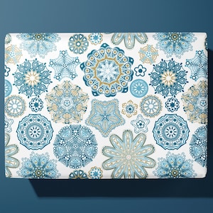 Carta da regalo a forma di fiocco di neve - carta da regalo natalizia - fatta a mano - regalo ideale